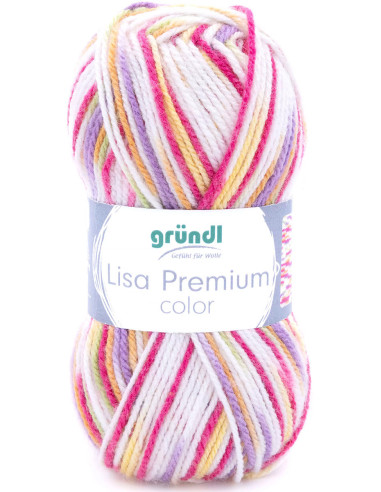 Fil à tricoter Lisa Premium color Gründl