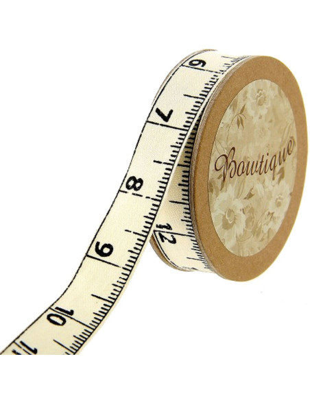 Baumwollband Maßband - 15 mm x 5 m