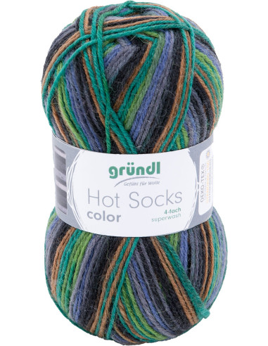 Hot Socks Wolle Farbe Gründl