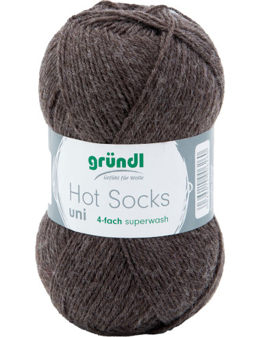 Hot Socks einfarbige Sockenwolle 50 Gründl
