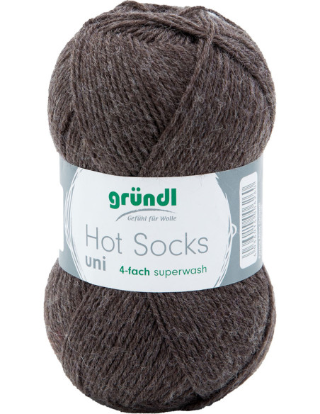 Hot Socks einfarbige Sockenwolle 50 Gründl