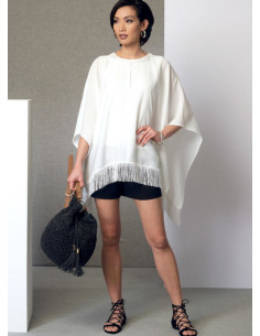 Poncho, Oberteil, Shorts und Hose Schnittmuster - Vogue 9191 2