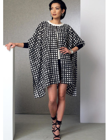 Poncho, Oberteil, Shorts und Hose Schnittmuster - Vogue 9191