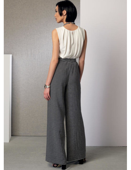 Poncho, Oberteil, Shorts und Hose Schnittmuster - Vogue 9191
