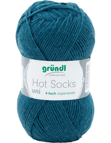 Hot Socks einfarbige Sockenwolle 50 Gründl