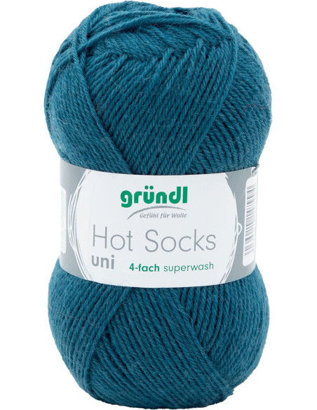 Hot Socks einfarbige Sockenwolle 50 Gründl