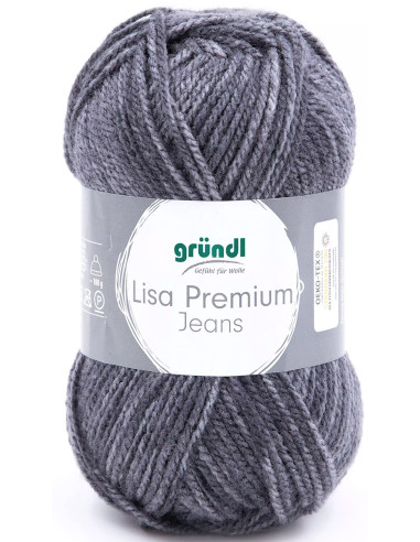 Fil à tricoter Lisa Premium Jeans Gründl
