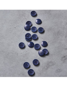 Korozo-Knopf mit abgerundetem Rand - Lapislazuli-Blau 2