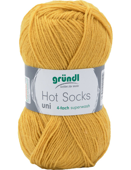 Hot Socks einfarbige Sockenwolle 50 Gründl