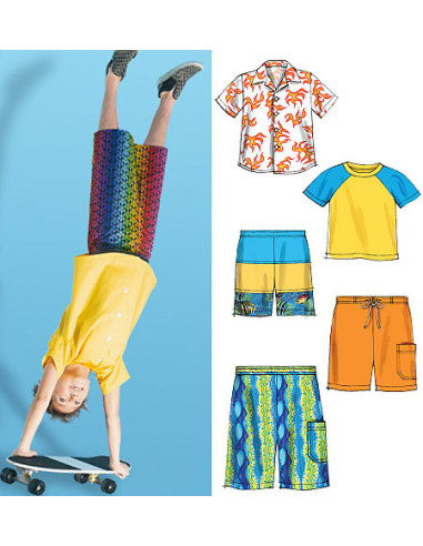 Hemd-, Oberteil-, Shorts-Schnittmuster - McCall's 6548
