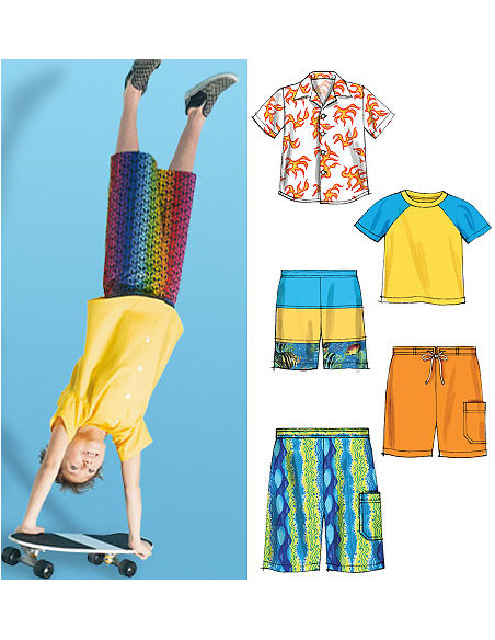 Hemd-, Oberteil-, Shorts-Schnittmuster - McCall's 6548