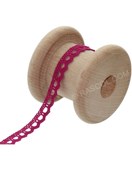 Baumwollspitze Basic - Fuchsia