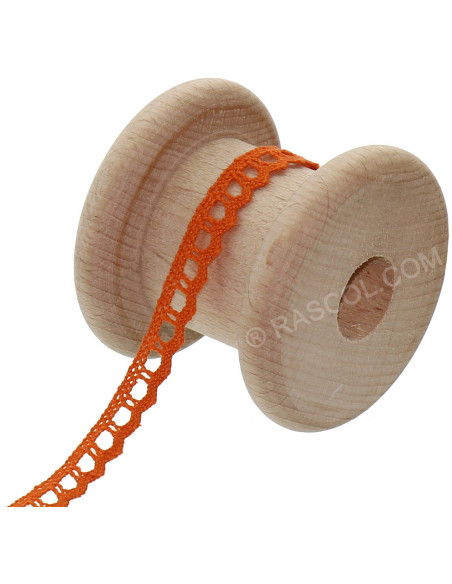 Baumwollspitze Basic - Orange