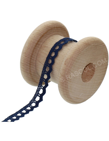 Baumwollspitze Basic - Marineblau