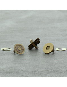 Beutel mit 2 magnetischen Verschlüssen 14 mm - Bronze