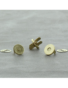 Beutel mit 2 magnetischen Verschlüssen 14 mm - Gold