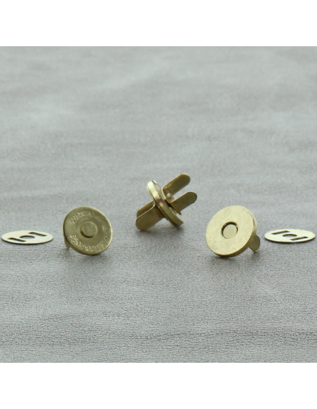 Beutel mit 2 magnetischen Verschlüssen 14 mm - Gold