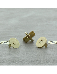 Beutel mit 2 magnetischen Verschlüssen 18 mm - Gold