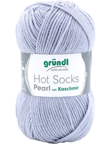 Hot Socks Pearl einfarbige Sockenwolle Gründl