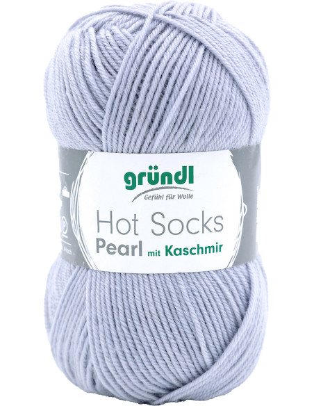 Hot Socks Pearl einfarbige Sockenwolle Gründl