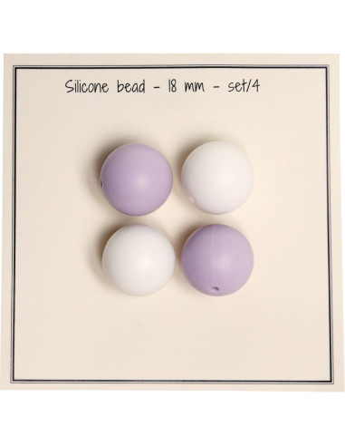Perles en silicone 18 mm pour hochets, attache tétine bébé