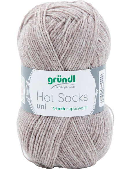 Hot Socks einfarbige Sockenwolle 50 Gründl