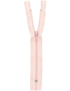 Nicht trennbarer Strickreißverschluss - Rosa