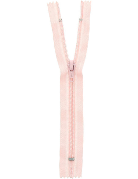 Nicht trennbarer Strickreißverschluss - Rosa