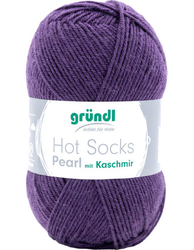 Hot Socks Pearl einfarbige Sockenwolle Gründl