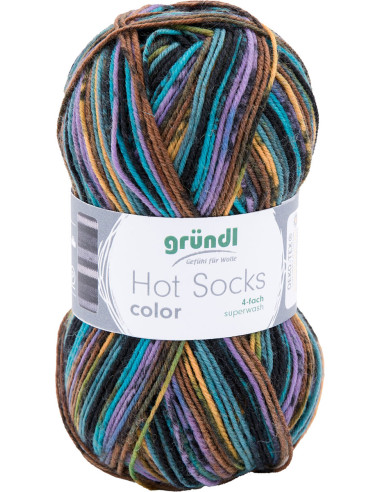 Hot Socks Wolle Farbe Gründl
