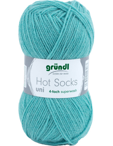 Hot Socks einfarbige Sockenwolle 50 Gründl