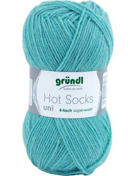 Hot Socks einfarbige Sockenwolle 50 Gründl