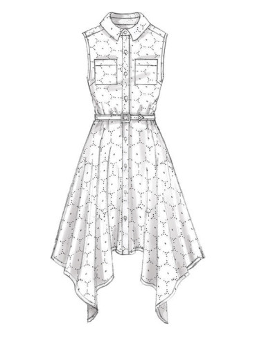 Kleid- und Gürtelmuster - McCall's 7351