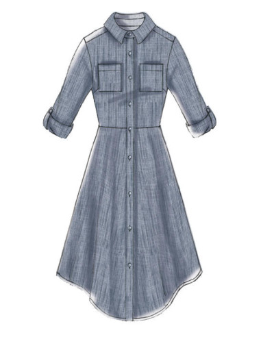 Kleid- und Gürtelmuster - McCall's 7351