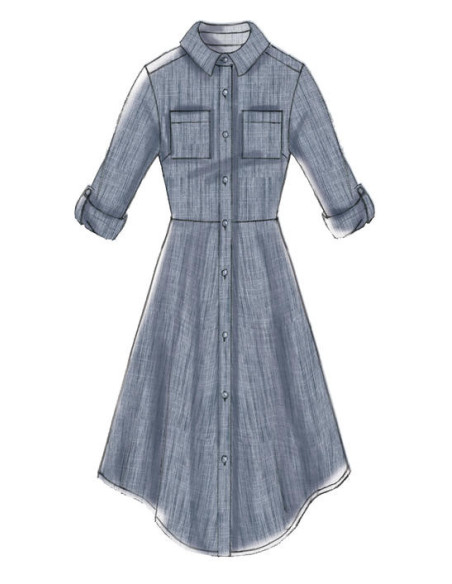 Kleid- und Gürtelmuster - McCall's 7351