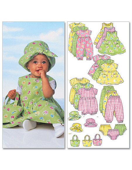 Baby-Gesamtschnittmuster - Butterick 5624