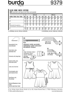 Kleid Schnittmuster - Burda 9379 2