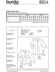 Blusenmuster - Burda 6614 2