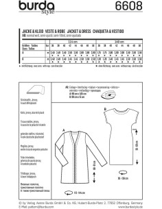 Jacken- & Kleider-Schnittmuster - Burda 6608 2