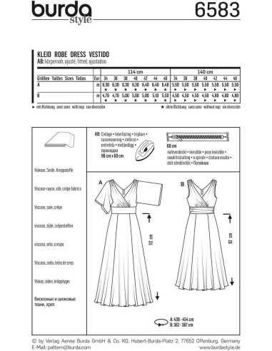 Kleidmuster - Burda 6583
