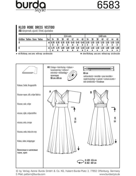 Kleidmuster - Burda 6583