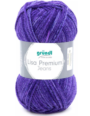 Fil à tricoter Lisa Premium Jeans Gründl