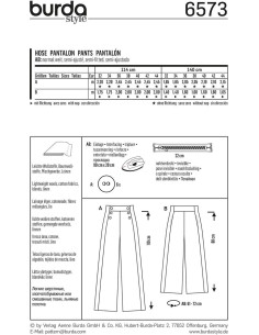 Hosenmuster - Burda 6573 2