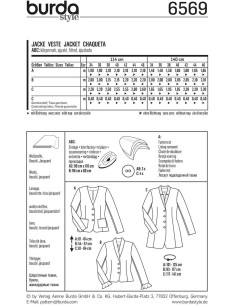 Jackenschnittmuster - Burda 6569 2