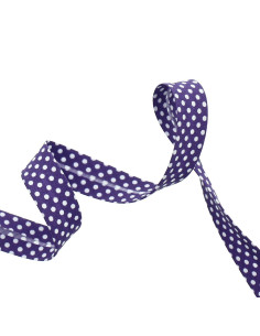 Gepunktetes Band - Violett