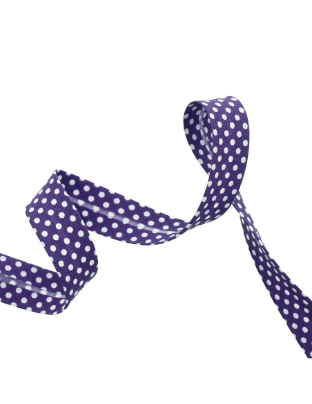 Gepunktetes Band - Violett