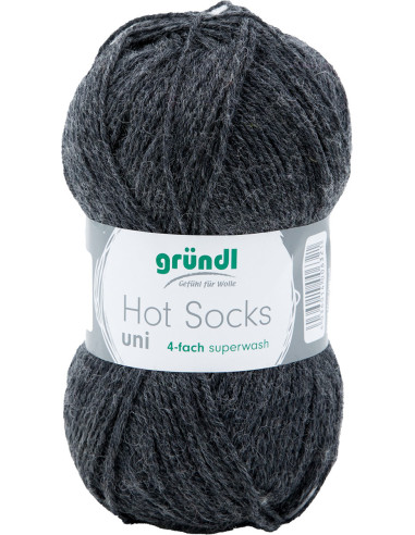 Hot Socks einfarbige Sockenwolle 50 Gründl