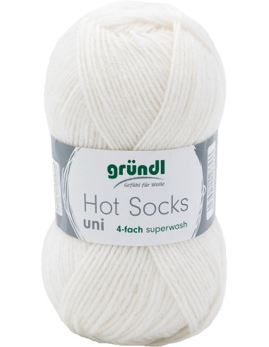 Hot Socks einfarbige Sockenwolle 50 Gründl