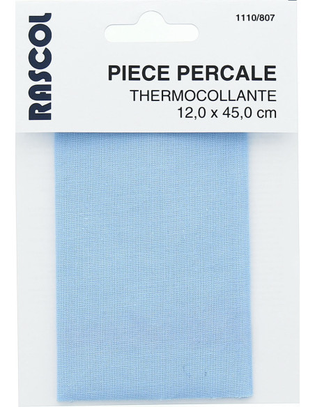 Bügelbare Perkal-Reparatur - Himmelblau