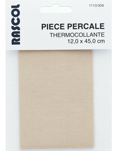 Bügelbare Perkal-Reparatur - Hellbeige